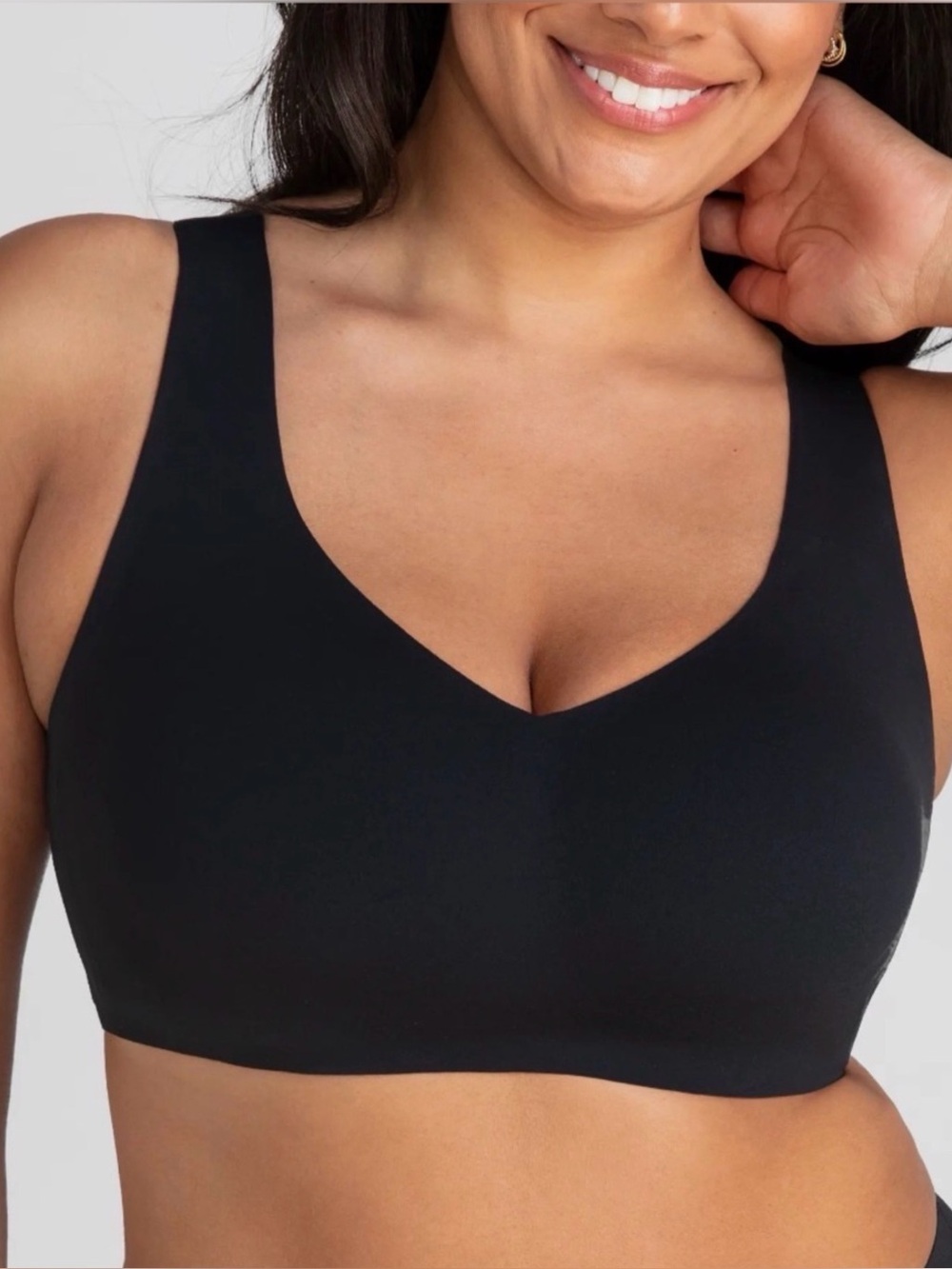 Honeylove Soft Form Seamless Wireless V-Neck Pull Over Comfort Bra